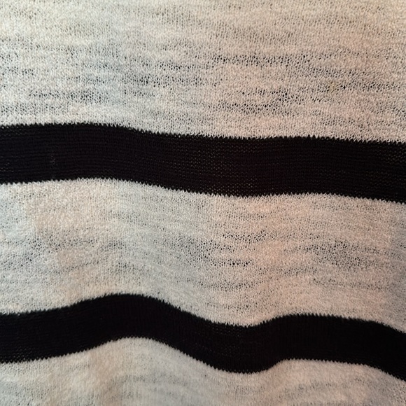 Loft cream and black striped sweater. Size small. Like new condition! - Picture 3 of 3